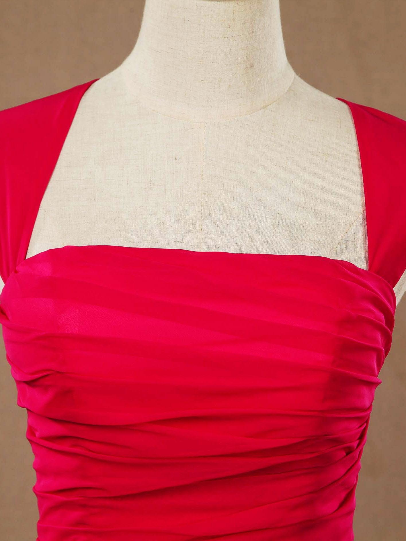 Mermaid / Trumpet Straps Formal Floor Length  Evening Dress with Ruching