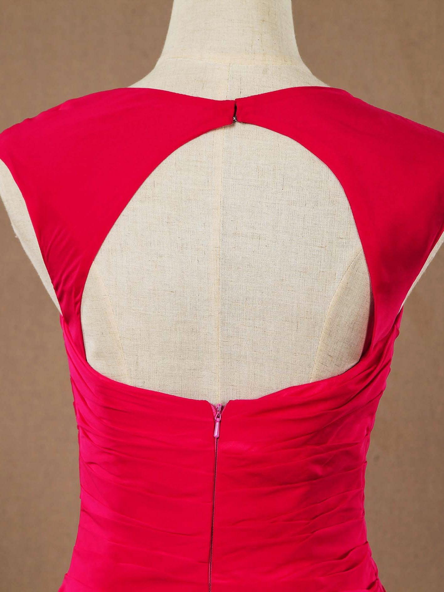 Mermaid / Trumpet Straps Formal Floor Length  Evening Dress with Ruching