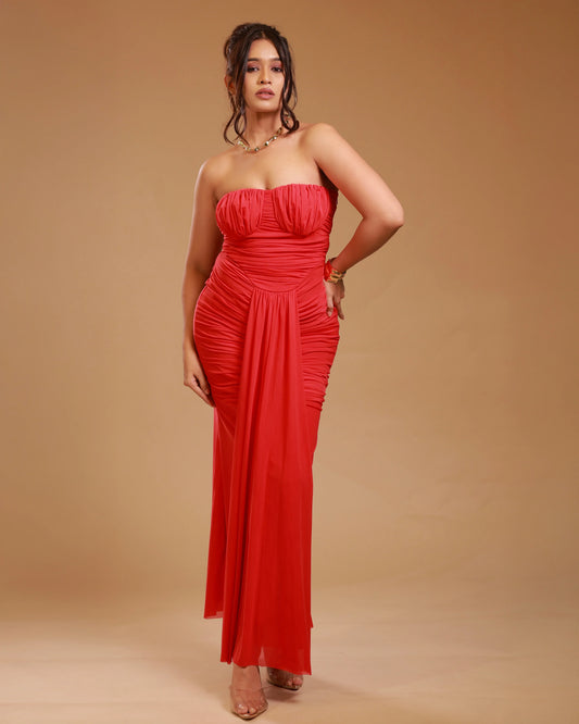 Ruched Bodycon Gown - CASA